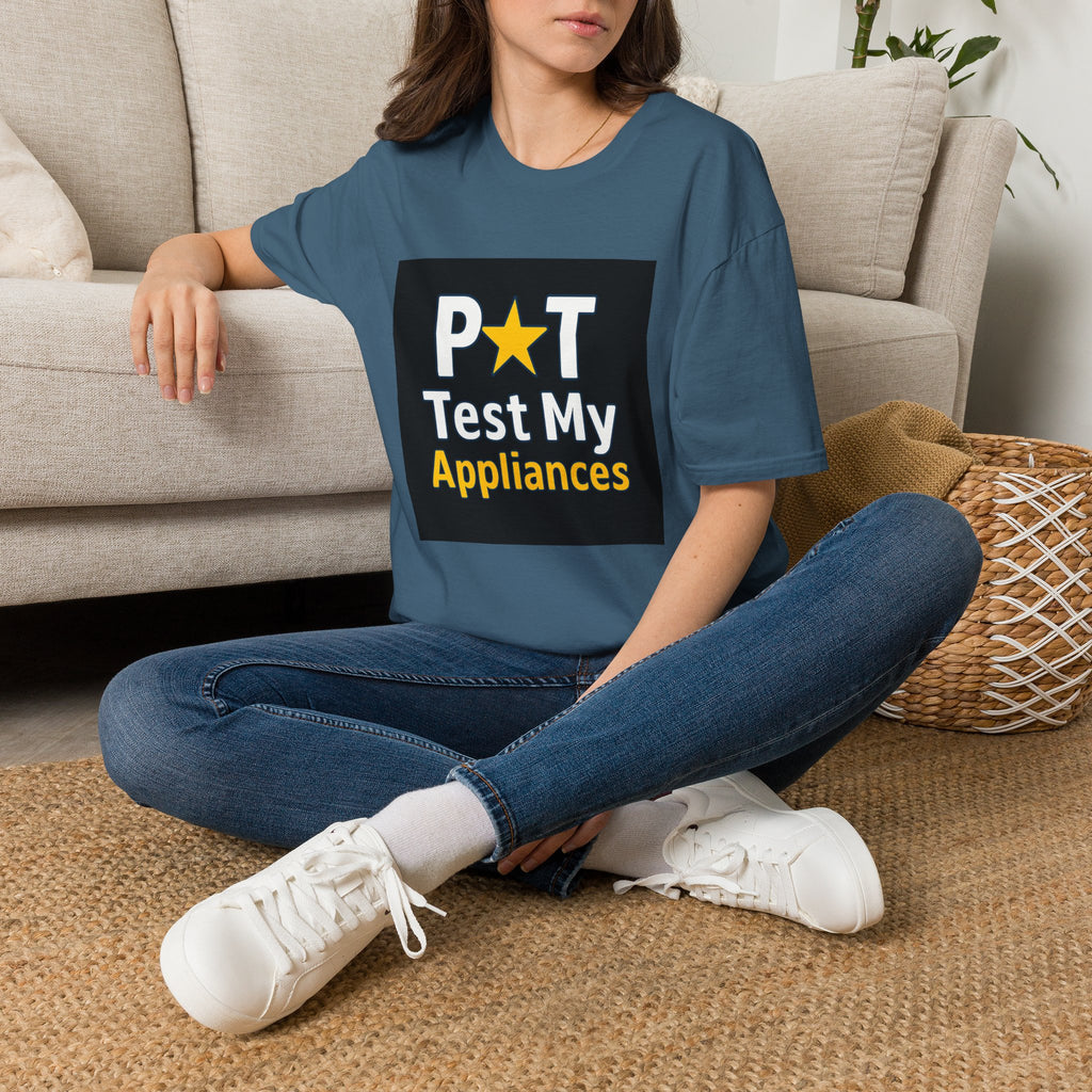 T-Shirt — 'Pat Test My Appliances' Novelty Electrical Safety Tee