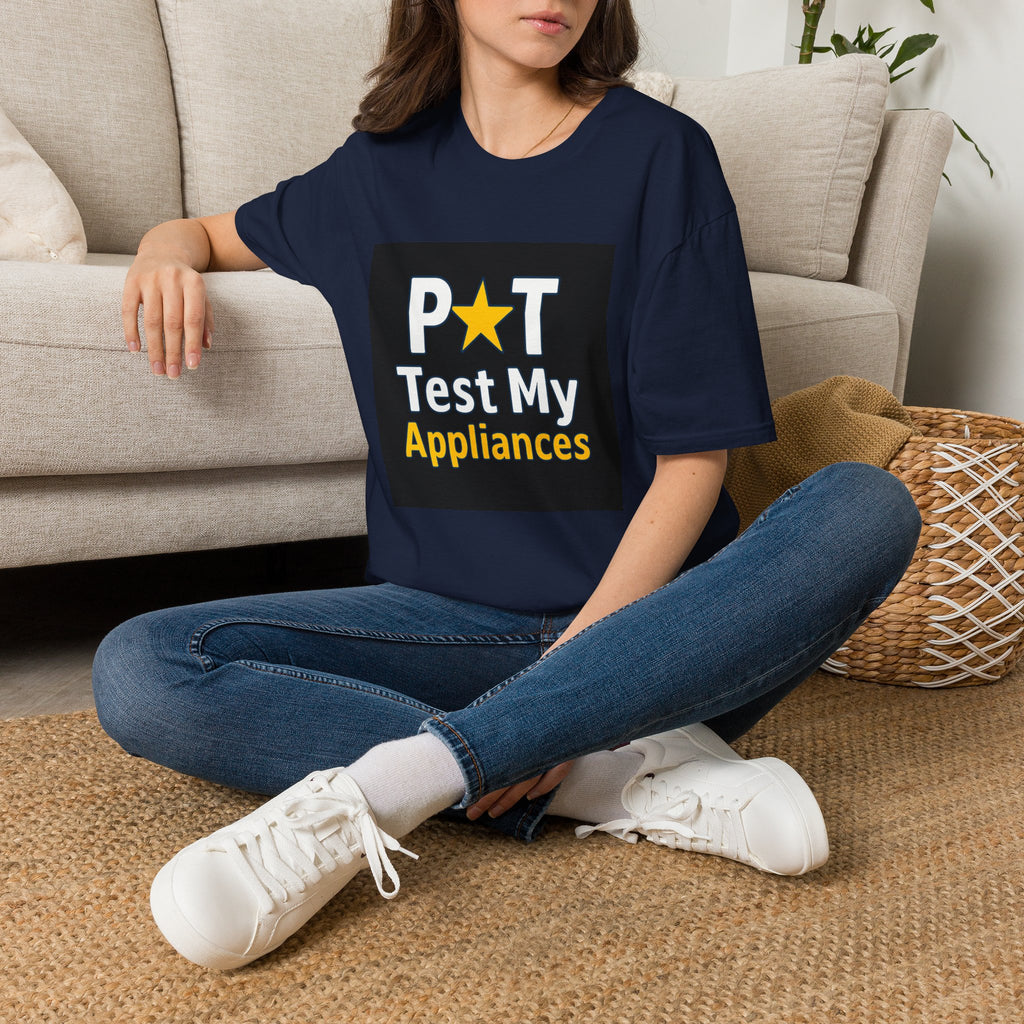 T-Shirt — 'Pat Test My Appliances' Novelty Electrical Safety Tee