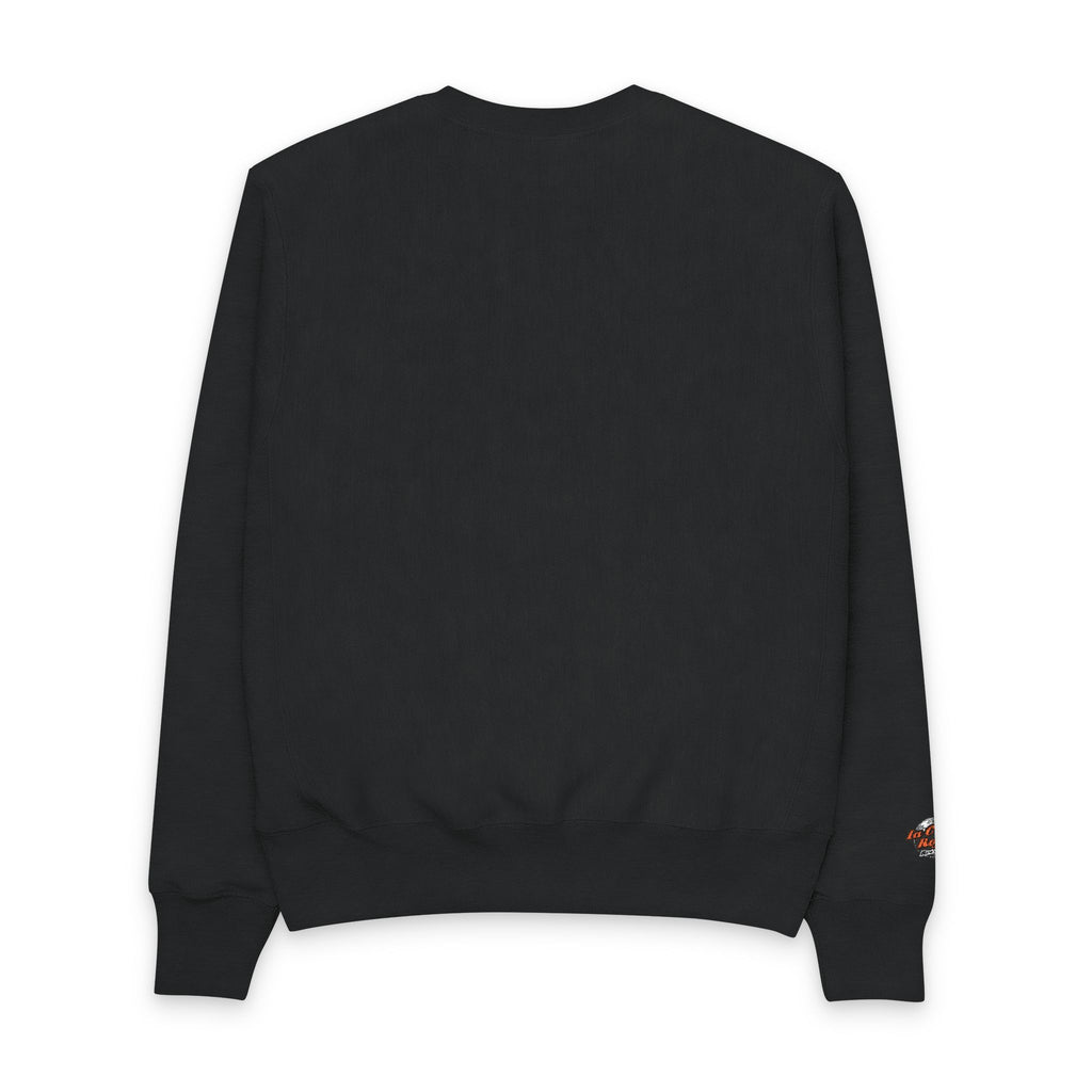 Vintage Flame Graphic Crewneck Sweatshirt — "Los Angeles" Chest & Sleeve Design