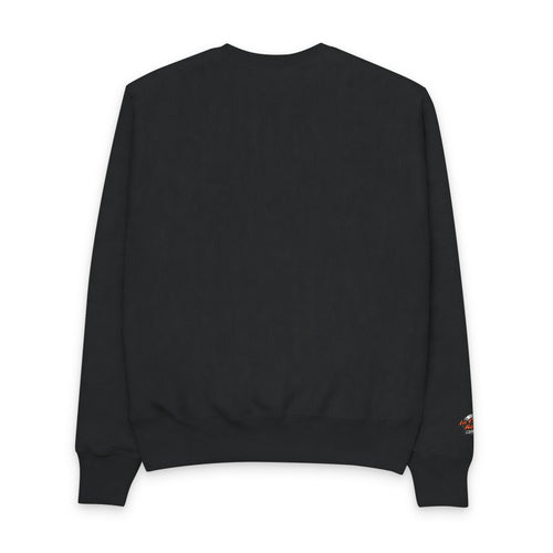 Vintage Flame Graphic Crewneck Sweatshirt — "Los Angeles" Chest & Sleeve Design