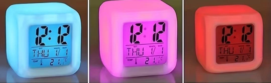 Cube Clock / Digital 7 Colour